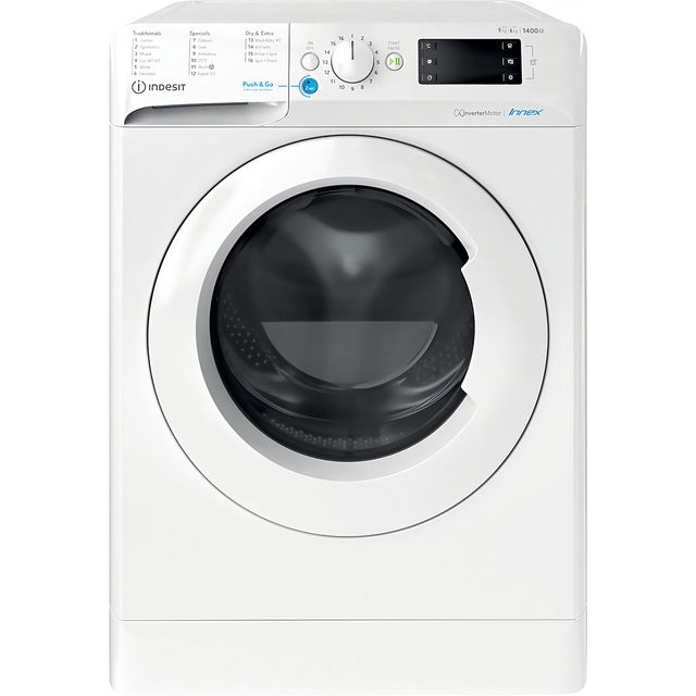 Indesit BDE96436XWUKN 9Kg / 6Kg Washer Dryer - White - BDE96436XWUKN_WH - 1